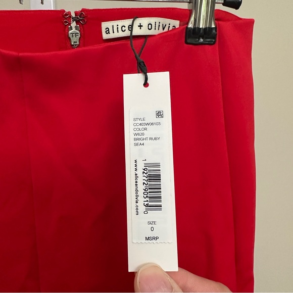 ALICE + OLIVIA YUKI TROUSER SIZE 0 NWT - Picture 5 of 6